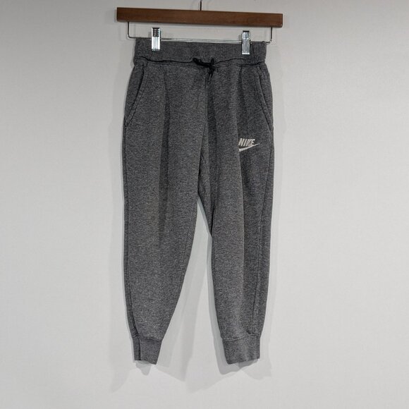 *3/$10* Nike Drawstring Standard Fit Joggers Heathered Grey Size XS - Picture 1 of 4